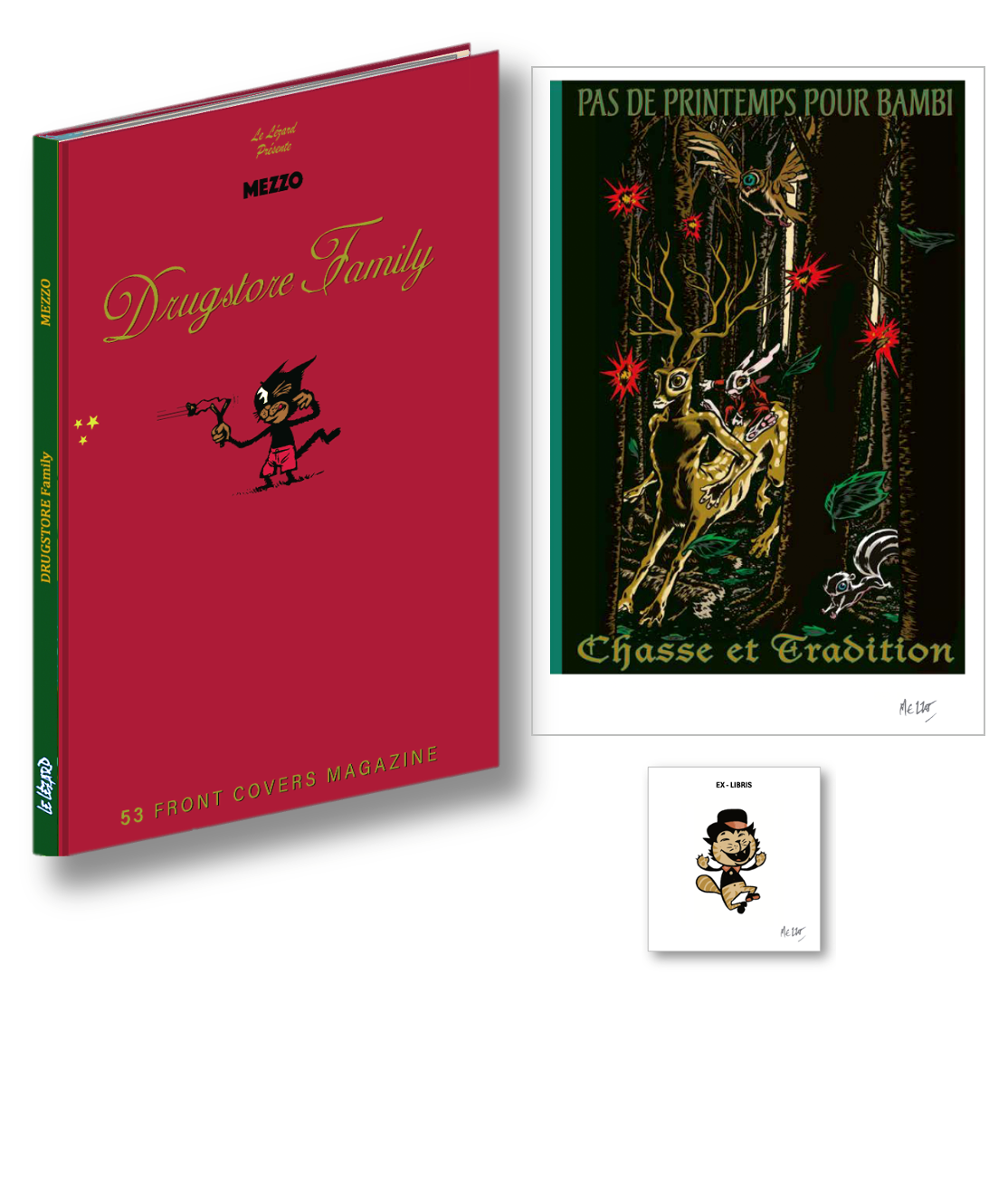DRUGSTORE Family par MEZZO - Tirage de Tête+ 1 ex-libris + 1 tiré à part
