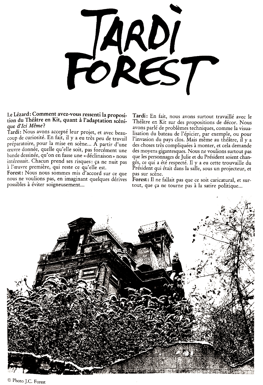 Le Lézard n°4 & 5 - Tardi - Forest
